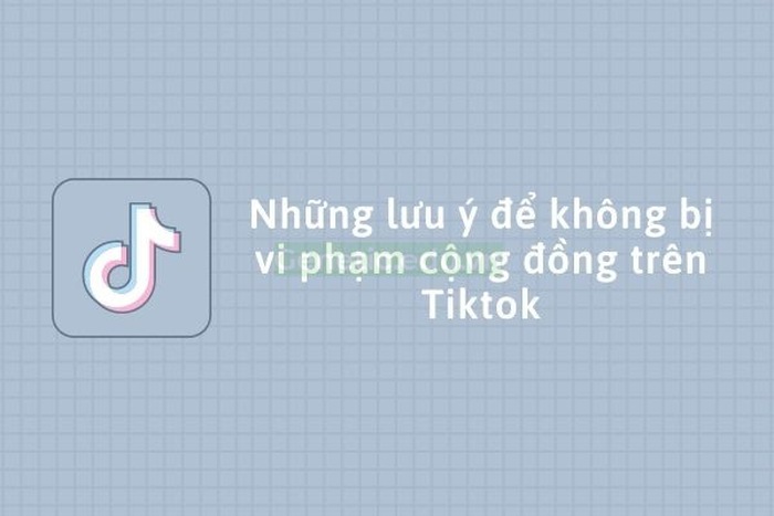 Thông báo không được vi phạm bởi cộng đồng TikTok