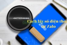 Cách lấy số điện thoại từ Zalo