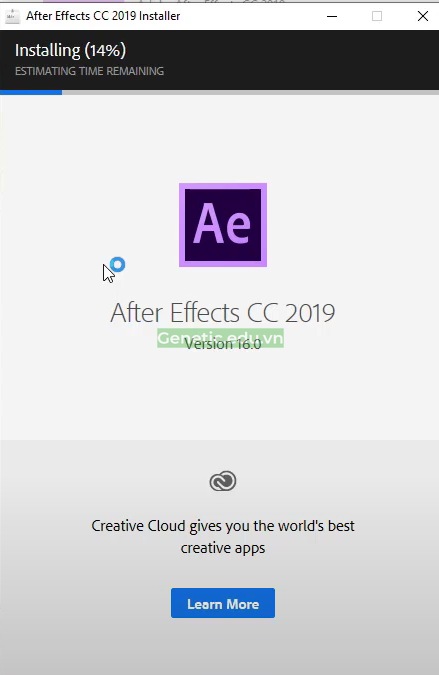 Cài đặt phần mềm Adobe After Effects CC 2019