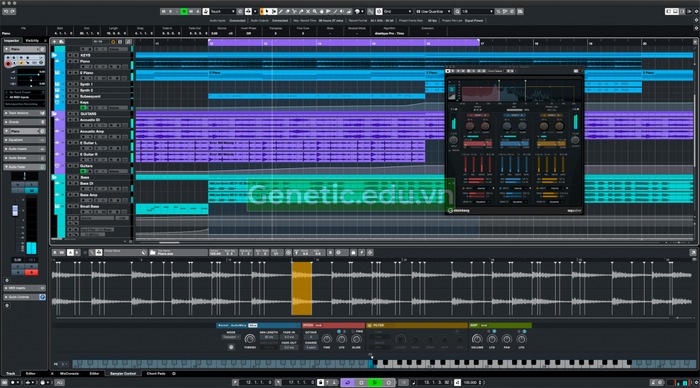 Giao diện phần mềm Cubase 11