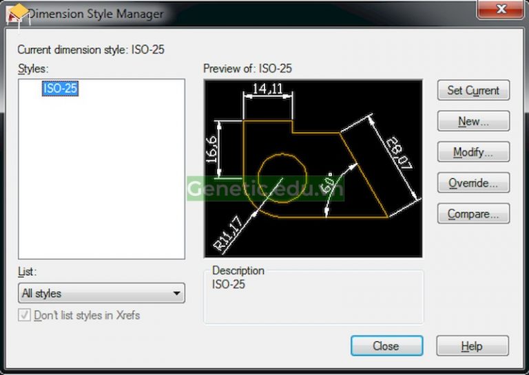 Cách chỉnh Dim trong Cad đúng kích thước đơn giản nhất