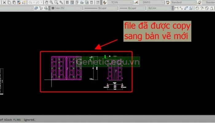 Copy từ Cad sang Cad